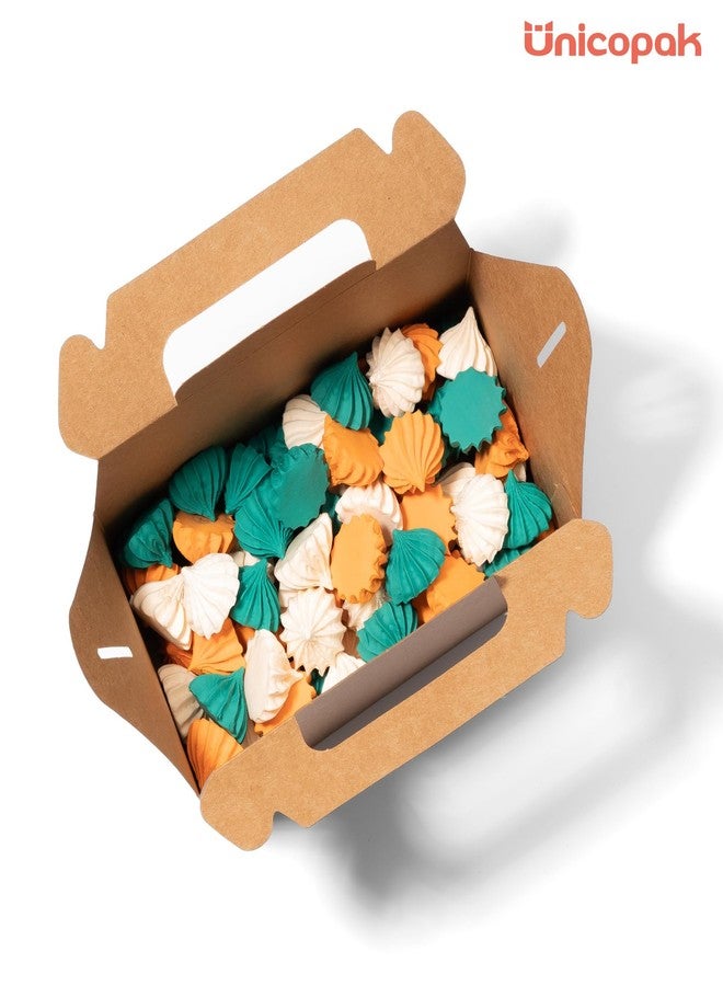 UnicoPak 10 Pack Brown Gable Treat Boxes Party Favor Boxes Goodie Gift Boxes for Snacks Cookie Candy Toys Birthday Party Wedding Holidays 6.5x3.5x4 Inches - Image 4